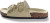 Roxoni Women Comfort Sandals Double Buckle Adjustable EVA Flat Slides Footbed Suede with Arch Support Non-Slip