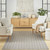 5' X 7' Gray And Ivory Geometric Indoor Outdoor Area Rug