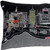 24" Black Tulsa Nighttime Skyline Lumbar Decorative Pillow - 606114644132