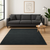 8' X 10' Dark Gray Wool Hand Woven Area Rug
