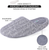 Roxoni Women's Cozy Knit Memory Foam Slippers, Fleece Lined, Indoor Outdoor Rubber Sole