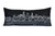Homeroots Home Decor Cleveland Nighttime Skyline Lumbar Decorative Pillow, Black, 35 Inches