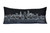Homeroots Home Decor Cleveland Nighttime Skyline Lumbar Decorative Pillow, Black, 35 Inches