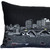 Homeroots Home Decor Cleveland Nighttime Skyline Lumbar Decorative Pillow, Black, 35 Inches
