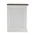 24" White and Brown Three Drawer Wood Nightstand