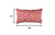 Homeroots Home Decor Red Greek Key Pattern Lumbar Throw Pillow, 12x20 Inches