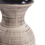 31" Beige And Brown Striped Bud Ceramic Floor Vase