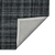 8' X 10' Black Ivory And Charcoal Wool Plaid Hand Tufted Area Rug