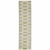 2' X 8' Beige Grey Gold And Green Geometric Power Loom Stain Resistant Runner Rug