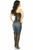 Top Drawer Faux Leather Steel Boned Corset