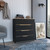 32" Natural and Black Four Drawer Dresser