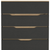 32" Natural and Black Four Drawer Dresser