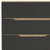 32" Natural and Black Four Drawer Dresser