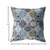 16” Orange Blue Trellis Suede Zippered Throw Pillow