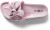 Roxoni Women Comfort Sandals Ribbon Bow Top EVA Flat Slides Footbed Suede with Arch Support Non-Slip