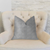 Plutus Deluxe Rockland Beige and Silver Luxury Throw Pillow