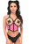 Lavish Underwire Open Cup Mesh Cincher with Criss Cross Back