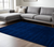 9' X 12' Navy Blue Wool Hand Woven Area Rug