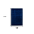 9' X 12' Navy Blue Wool Hand Woven Area Rug