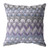 16” Purple Gray Hatch Zippered Suede Throw Pillow