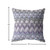 16” Purple Gray Hatch Zippered Suede Throw Pillow