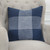 Homeroots Home Decor Indigo White Plaid Pattern Throw Pillow, Indigo White, 20 x 20 Inches
