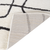 4' X 6' Ivory And Black Abstract Area Rug
