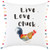 White Chicken Love Modern Throw Pillow - 808230118201