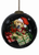 Christmas Dog Hand Painted Glass Ornament