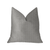Plutus Fremont Gray and Silver Luxury Throw Pillow