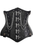 Top Drawer Brocade Steel Boned Underbust Corset with Chains and Clasps
