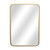 32" Gold Metal Beaded Accent Mirror