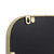 32" Gold Metal Beaded Accent Mirror