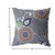 18” Gray Pink Floral Suede Zippered Throw Pillow