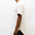 QUILTED SCALLOP TEE- WHITE