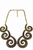 Six Spirals Statement Necklace