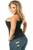Top Drawer Cotton Steel Boned Corset with Zipper