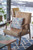 18” Blue Peach Trellis Suede Zippered Throw Pillow