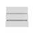 34" White Three Drawer Dresser