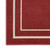 5' Red And Ivory Square Indoor Outdoor Area Rug