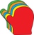 Mitten Assorted Color Creative Cut-Outs