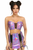 Lavish Holo Bustier & Skirt Set