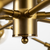 Gold Sputnik Style Eighteen Bulb Dimmable Chandelier
