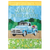 Summer Flower Truck Burplap