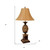 32" Gold Metal Pineapple Table Lamp With Gold Classic Empire Shade