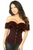 Top Drawer Velvet Off-The-Shoulder Steel Boned Corset