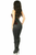 Top Drawer Velvet & Faux Leather Steel Boned Corset