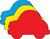 Car Tri-Color Creative Cut-Outs
