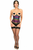 Lavish Print Underwire Open Cup Underbust Corset