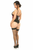 Lavish Fishnet Underwire Open Cup Waist Cincher